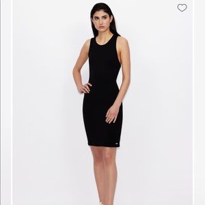 Armani Exchange stretch cotton tank dress